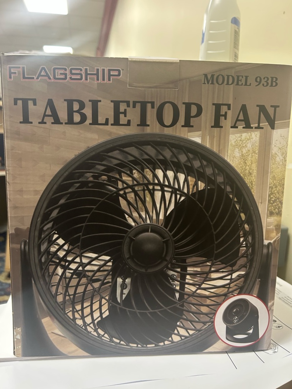 Black Tabletop Fan - Model 93B